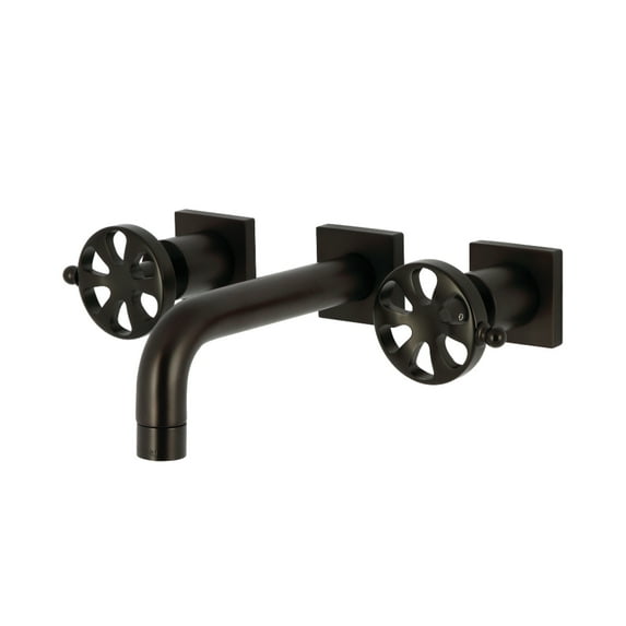 Kingston Brass KS6125RX Belknap Double-Handle Wall Mount Bathroom Faucet, Oil Rubbed Bronze
