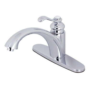 Kingston Brass KS6571TPLLS Templeton Single-Handle Kitchen Faucet, Polished Chrome