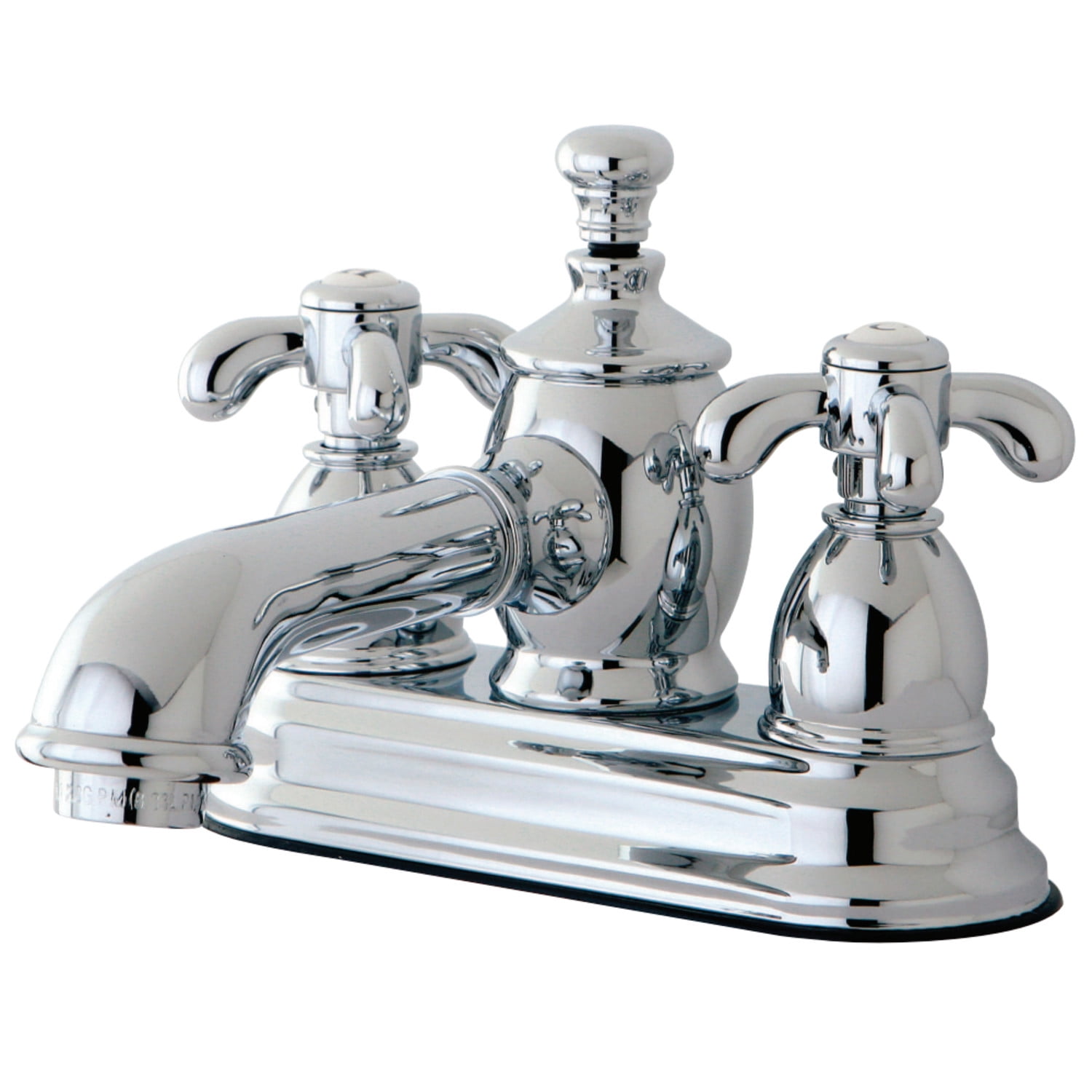 Kingston Brass KS7001TX 4 in. Centerset Bathroom Faucet, Polished Chrome