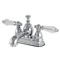 Kingston Brass KS7001WLL 4 in. Centerset Bathroom Faucet, Polished Chrome