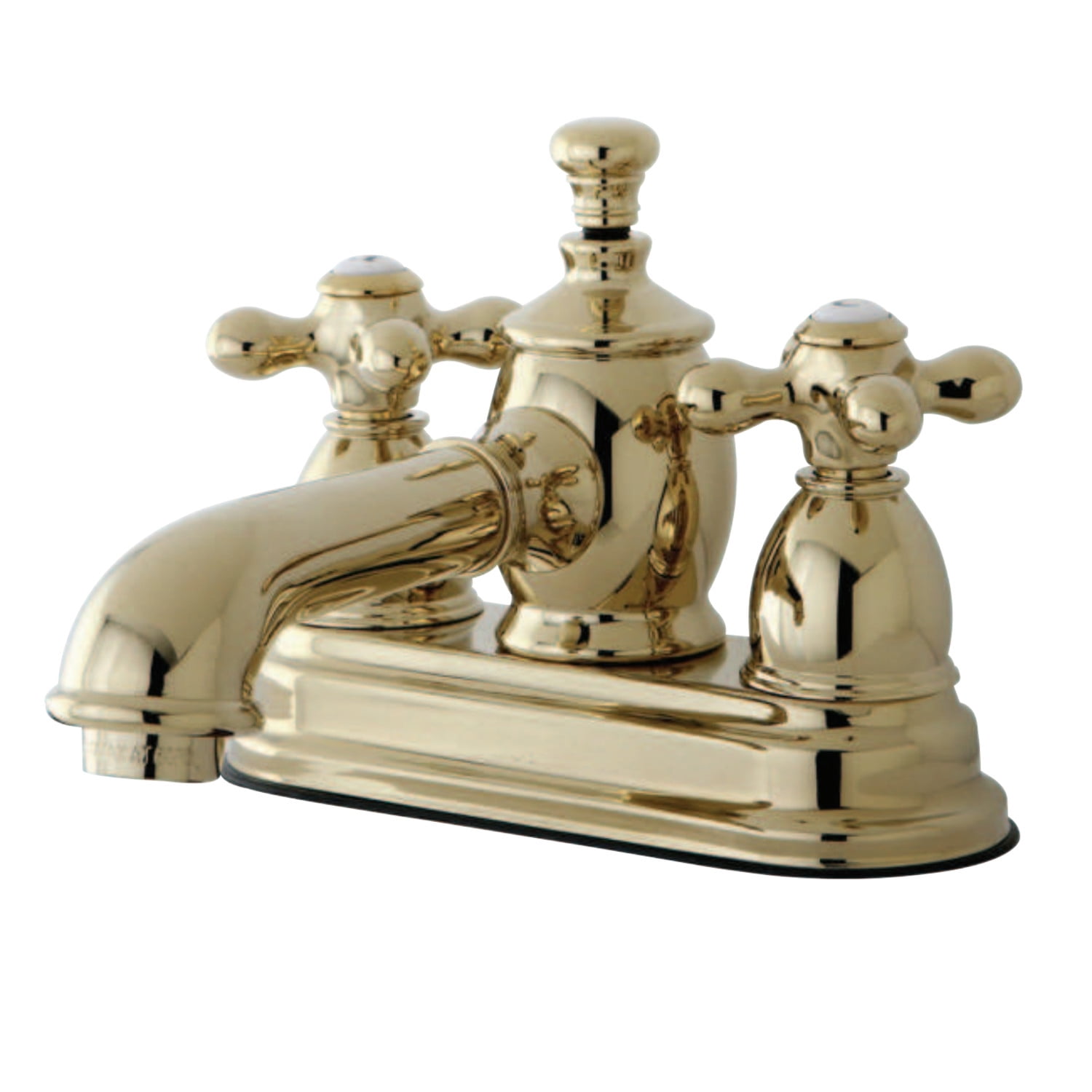 Kingston Brass KS7002AX 4 in. Centerset Bathroom Faucet, Polished Brass