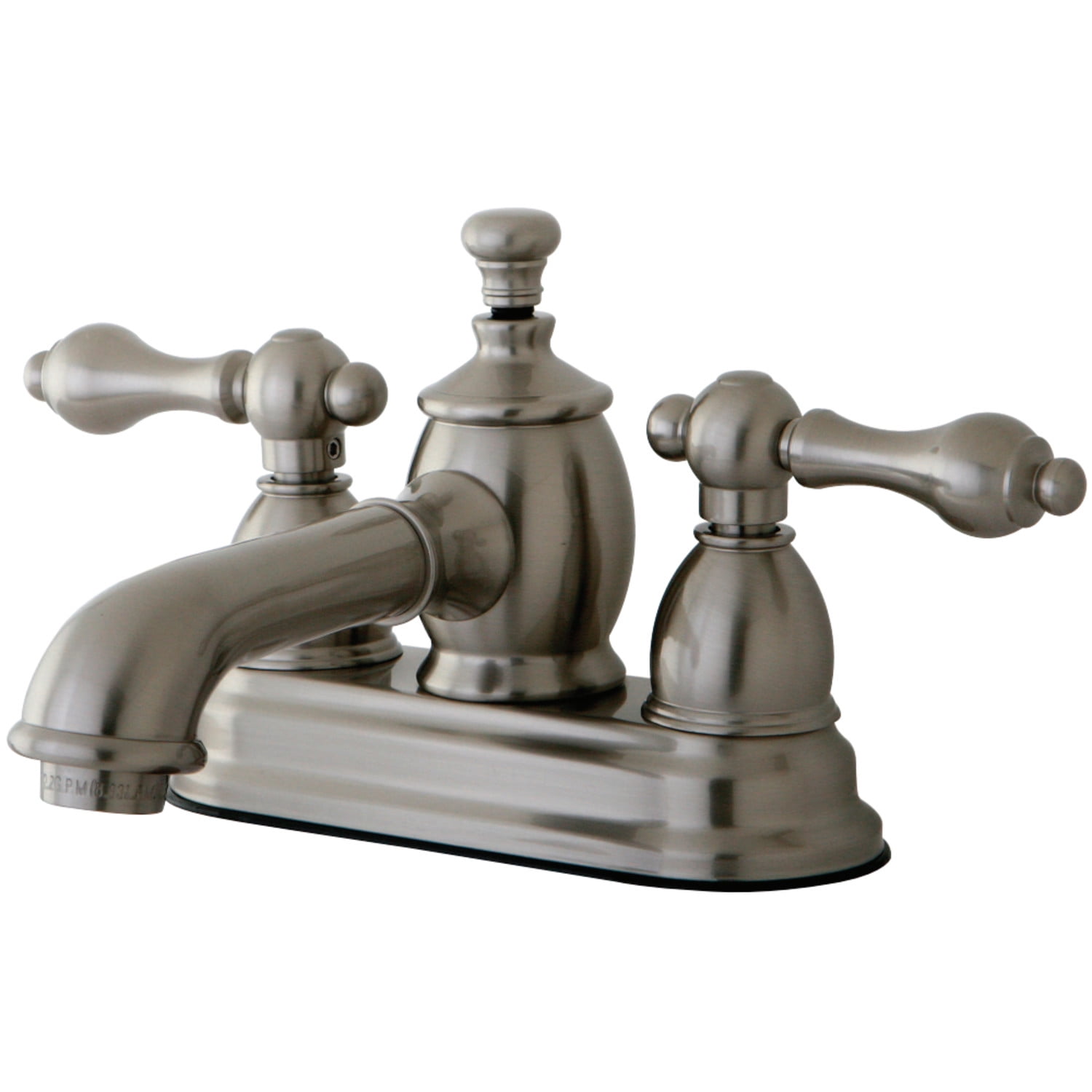 Kingston Brass KS7008AL 4 in. Centerset Bathroom Faucet, Brushed Nickel