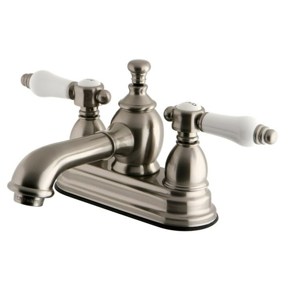 Kingston Brass KS7008BPL 4 in. Centerset Bathroom Faucet, Brushed Nickel