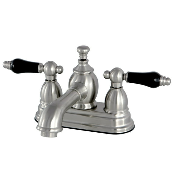 Kingston Brass KS7008PKL 4 in. Centerset Bathroom Faucet, Brushed Nickel