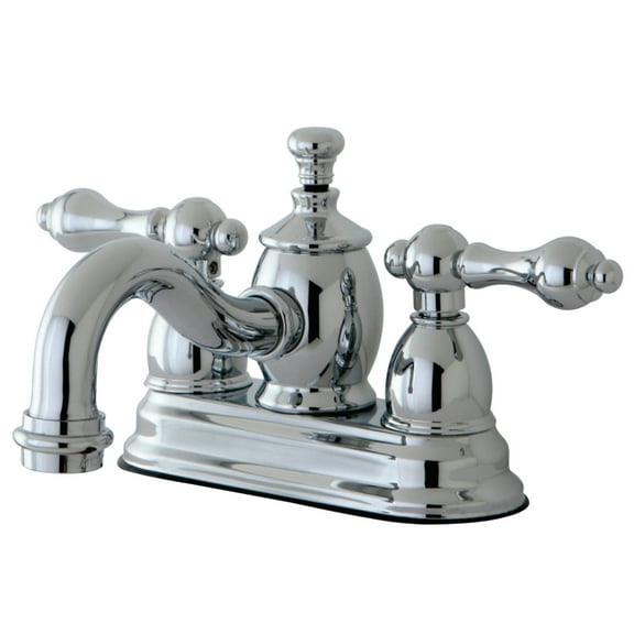 Kingston Brass KS7101AL 4 in. Centerset Bathroom Faucet, Polished Chrome