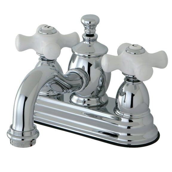 Kingston Brass KS7101PX 4 in. Centerset Bathroom Faucet, Polished Chrome