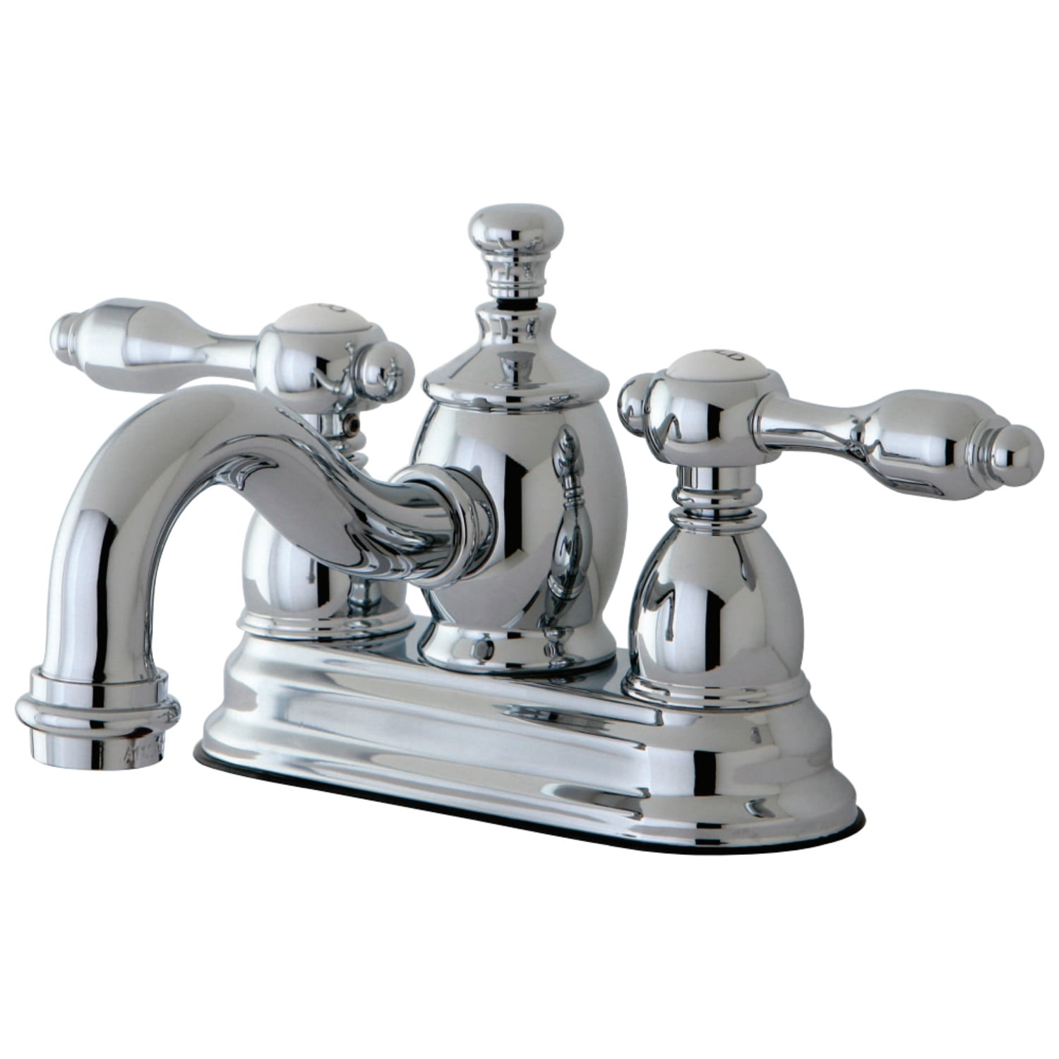 Kingston Brass KS7101TAL 4 in. Centerset Bathroom Faucet, Polished Chrome