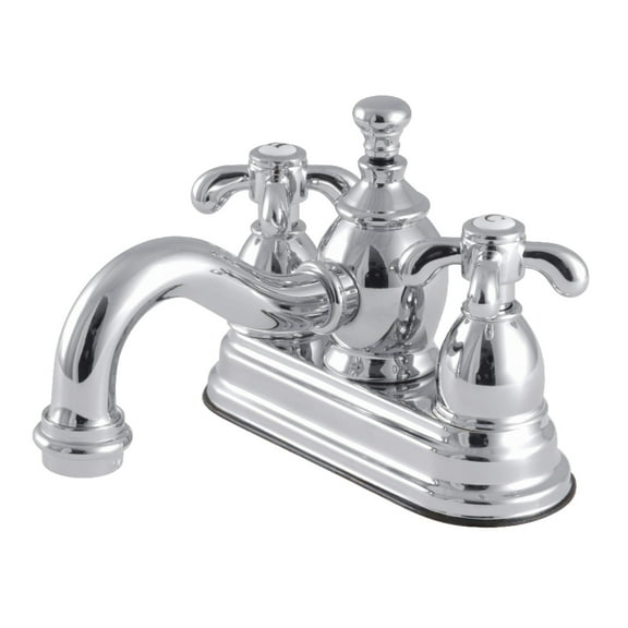 Kingston Brass KS7101TX 4 in. Centerset Bathroom Faucet, Polished Chrome