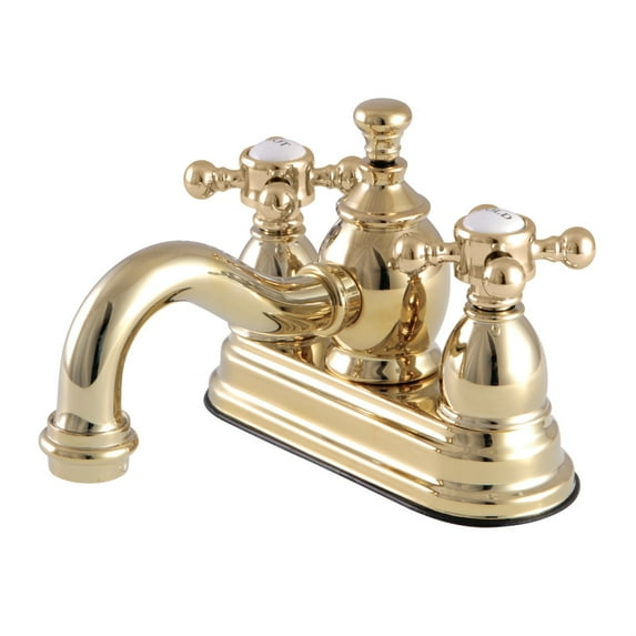 Kingston Brass KS7102BX 4 in. Centerset Bathroom Faucet, Polished Brass