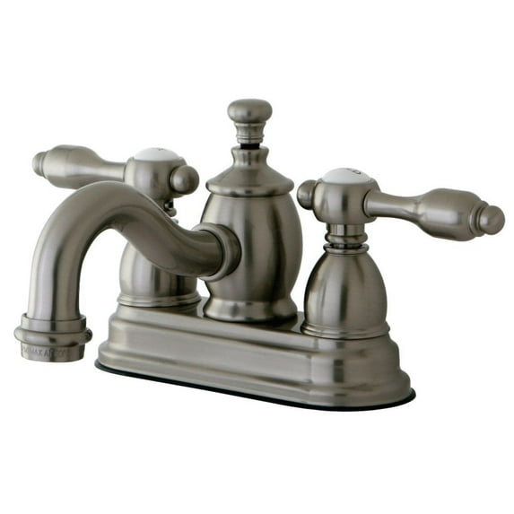 Kingston Brass KS7108TAL 4 in. Centerset Bathroom Faucet, Brushed Nickel