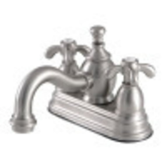 Kingston Brass KS7108TX 4 in. Centerset Bathroom Faucet, Brushed Nickel