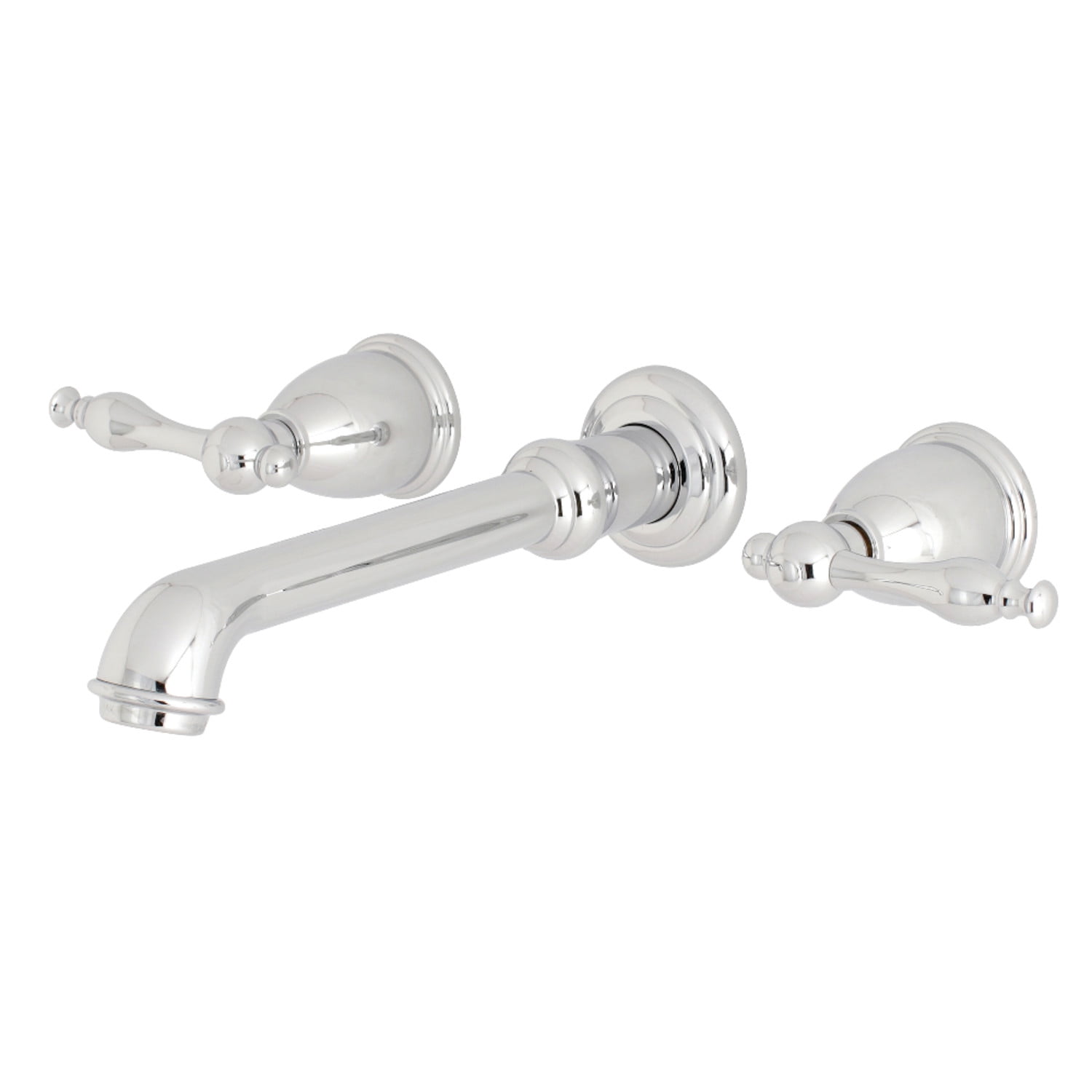 Naples Polished Chrome Wall Mount Bathroom Faucet