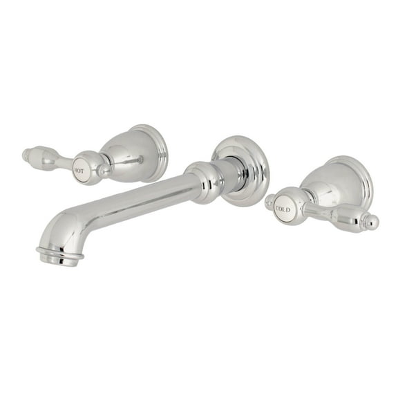 Kingston Brass KS7121TAL Wall Mount Bathroom Faucet, Polished Chrome