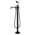 thumbnail image 1 of Kingston Brass KS7135DPL Paris Freestanding Tub Faucet with Hand Shower, Oil Rubbed Bronze, 1 of 8