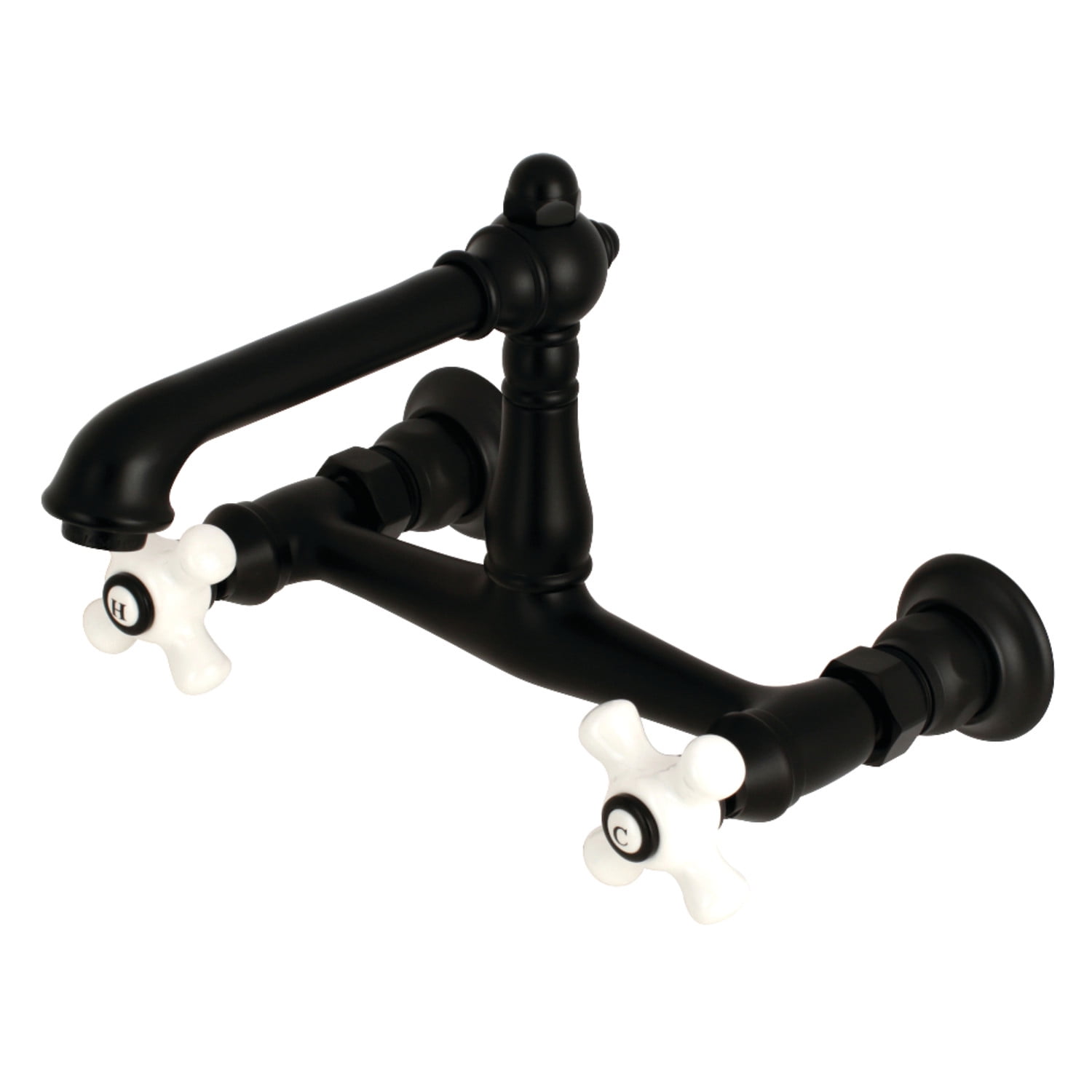Traditional Elegance 5'' Chrome Wall Mount Bathroom Faucet