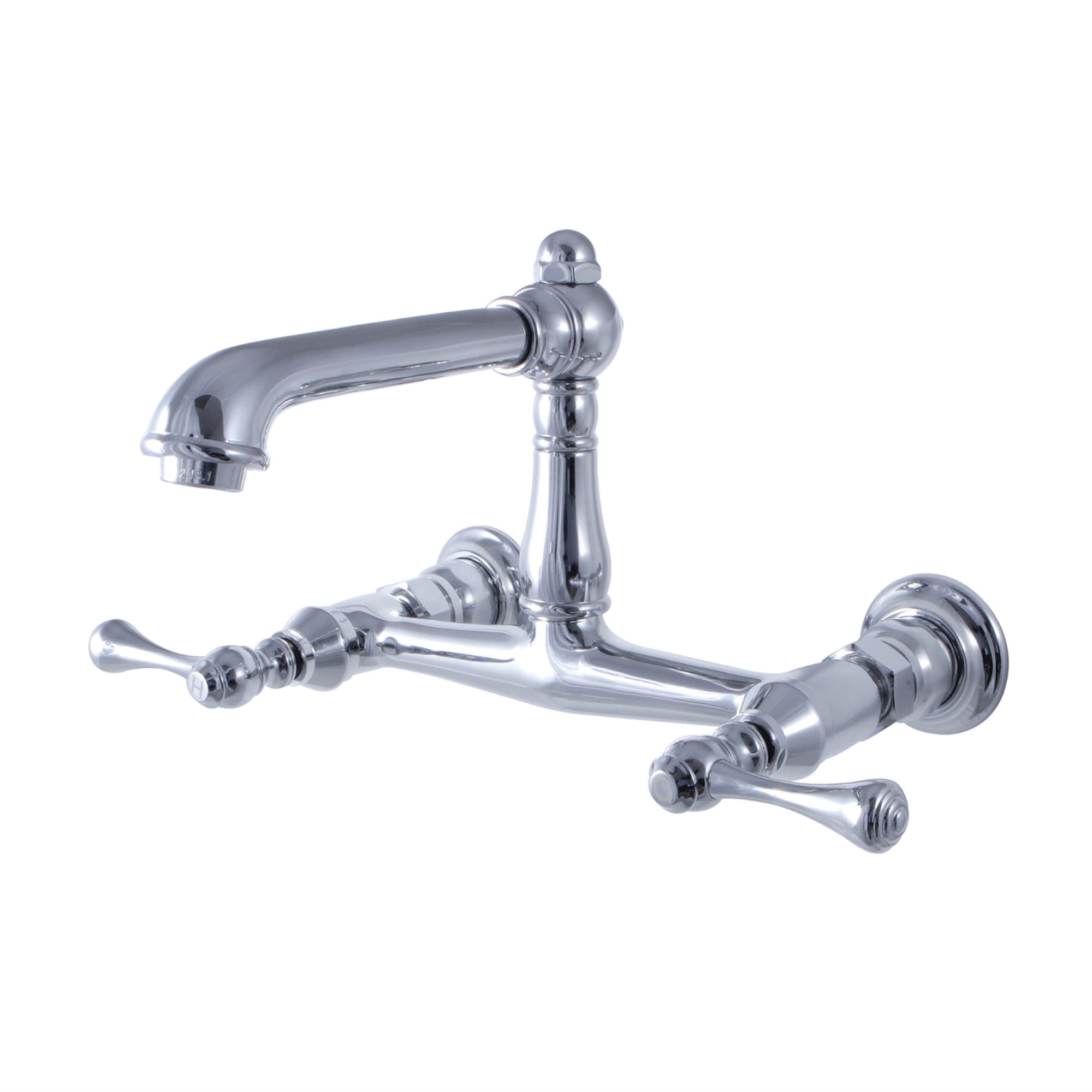 Kingston Brass KS7241BL Wall Mount Bathroom Faucet, Polished Chrome
