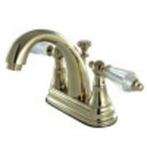Kingston Brass KS7612WLL 4 in. Centerset Bathroom Faucet, Polished Brass