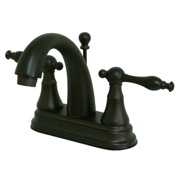 Kingston Brass Normandy Two Handle 4" Centerset Lavatory Faucet with Brass Pop-up