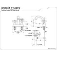 thumbnail image 1 of Kingston Brass English Vintage Two Handle 4" Centerset Lavatory Faucet with Brass Pop-up, 1 of 2