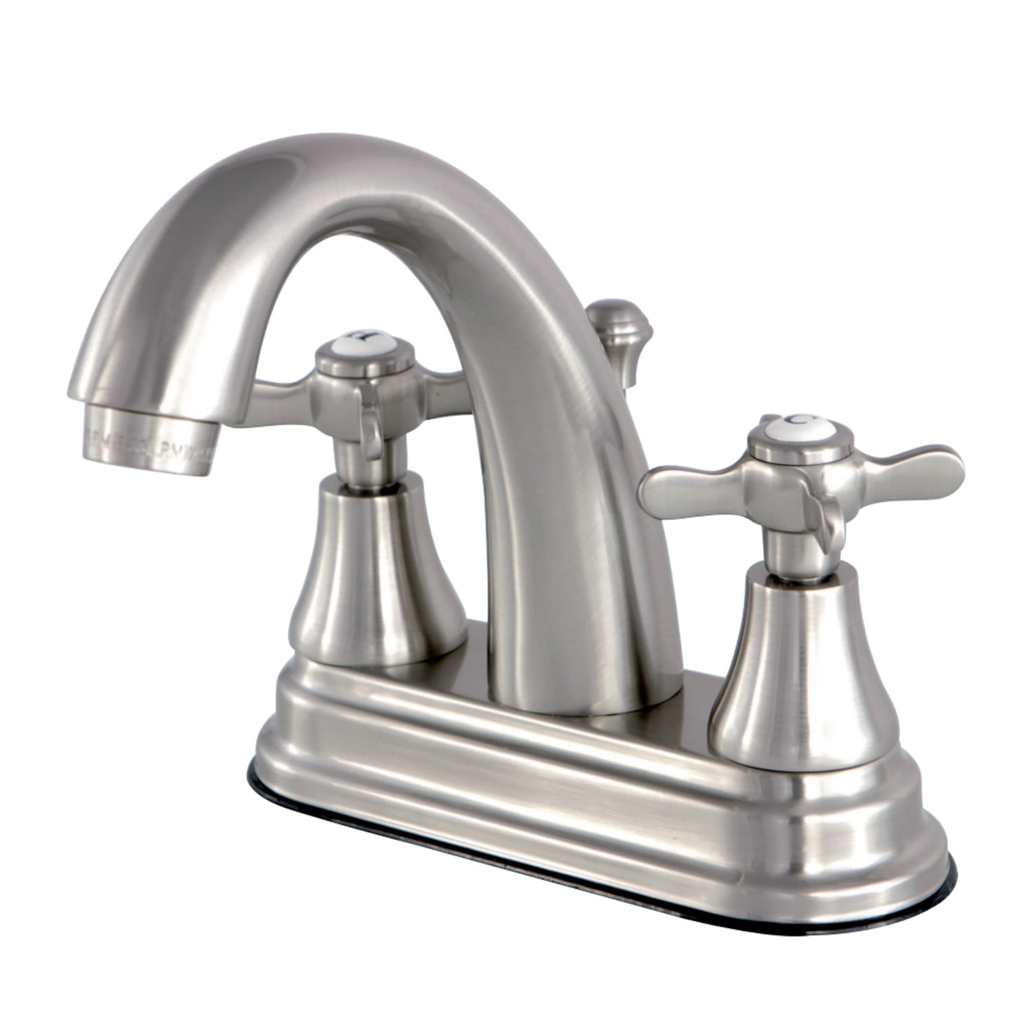 Kingston Brass KS7618BEX 4 in. Centerset Bathroom Faucet, Brushed Nickel