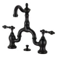 thumbnail image 1 of Kingston Brass KS7995AL English Country Bathroom Bridge Mounted Faucet, Oil Rubbed Bronze, 1 of 5