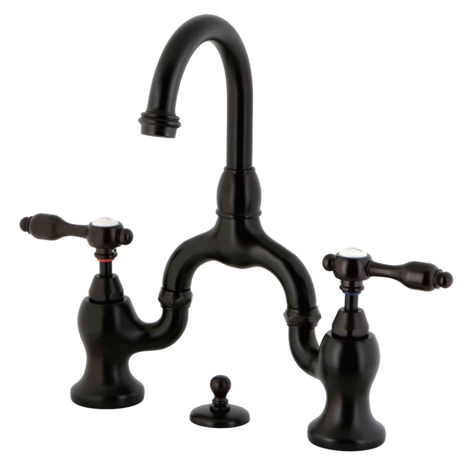 Kingston Brass KS7995TAL Bridge Standard Mount Bathroom Faucet, Oil Rubbed Bronze