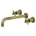 thumbnail image 1 of Kingston Brass KS8023DX Concord Two-Handle 3-Hole Wall Mount Roman Tub Faucet in Antique Brass, 1 of 7
