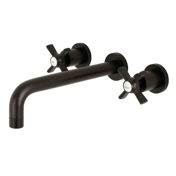 Kingston Brass KS8025ZX Millennium Two-Handle Wall Mount Roman Tub Faucet, Oil Rubbed Bronze