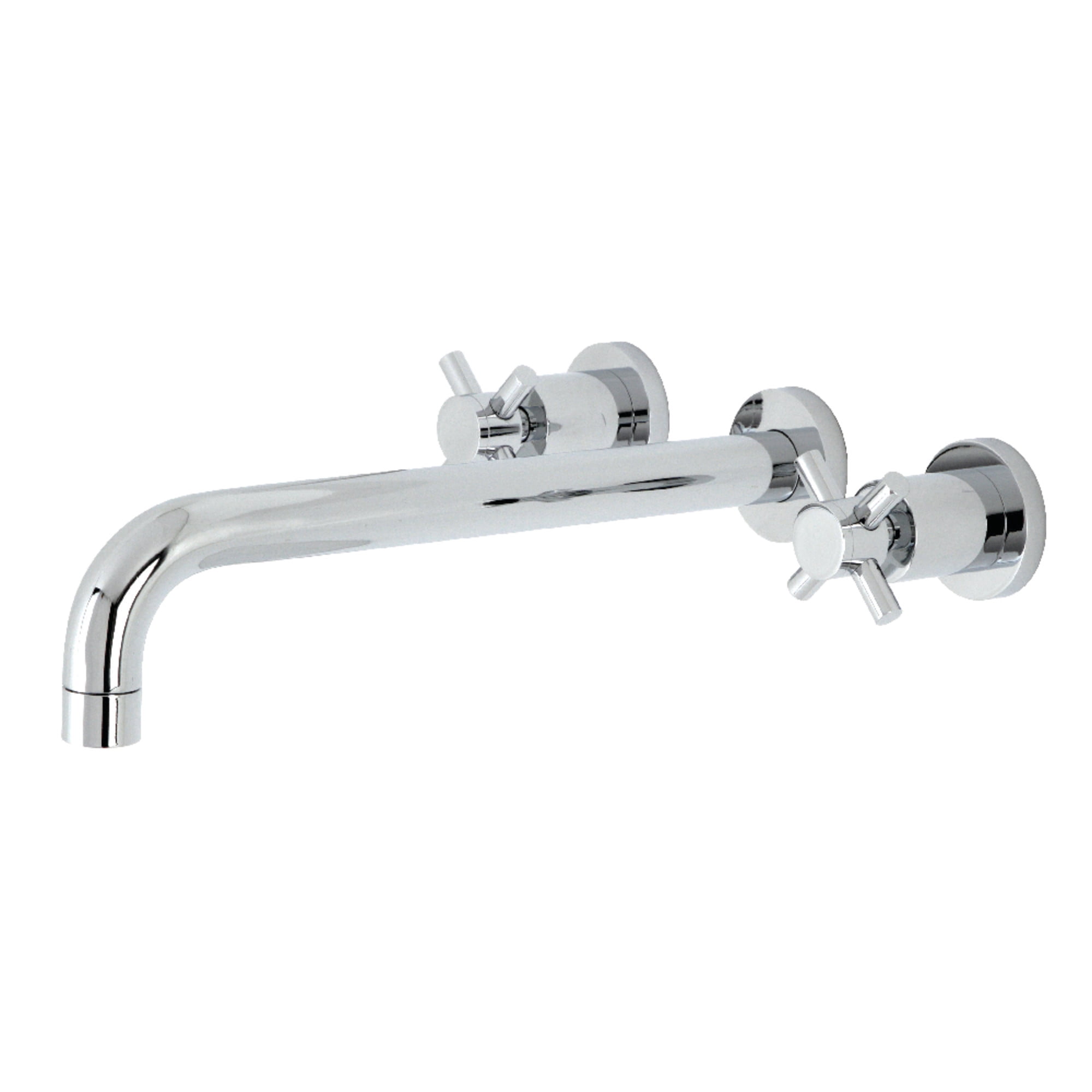 Kingston Brass KS8051DX Concord Two-Handle Wall Mount Roman Tub Faucet, Polished Chrome