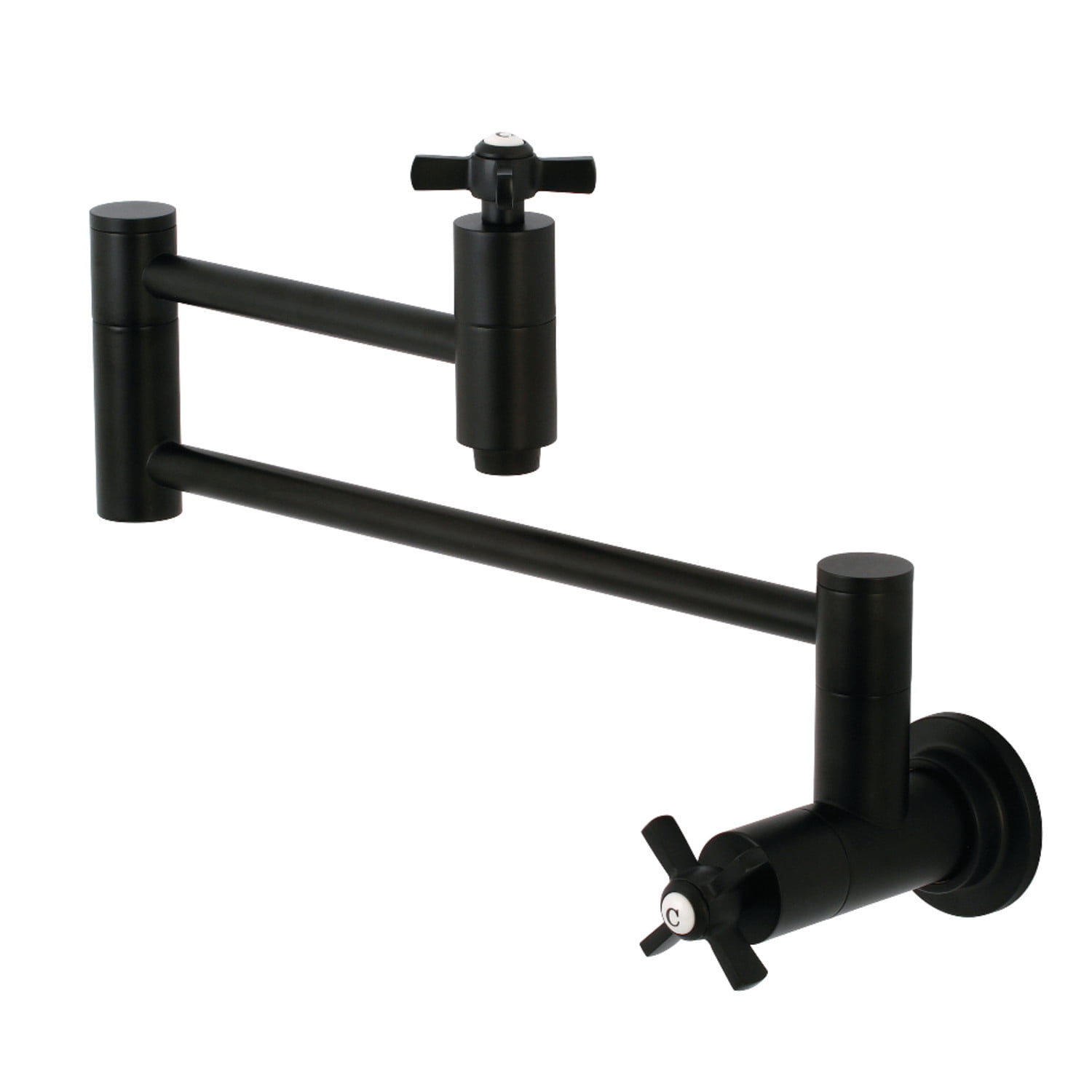 ホルダー Kingston Brass KS8100ZX Millennium Wall Mount Pot Filler Kitchen