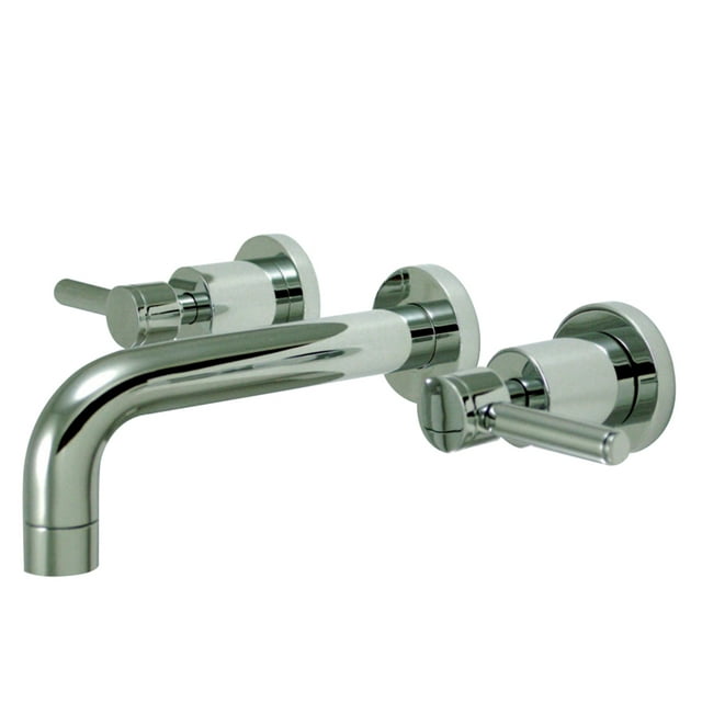 Kingston Brass KS8121DL Concord 2-Handle Wall Mount Bathroom Faucet, Polished Chrome