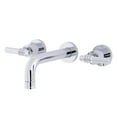 thumbnail image 1 of Kingston Brass KS8121ML Milano 2-Handle 8 in. Wall Mount Bathroom Faucet, Polished Chrome, 1 of 5