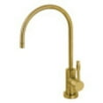 thumbnail image 1 of Kingston Brass KS8197NKL Nustudio Single-Handle Cold Water Filtration Faucet, Brushed Brass, 1 of 5