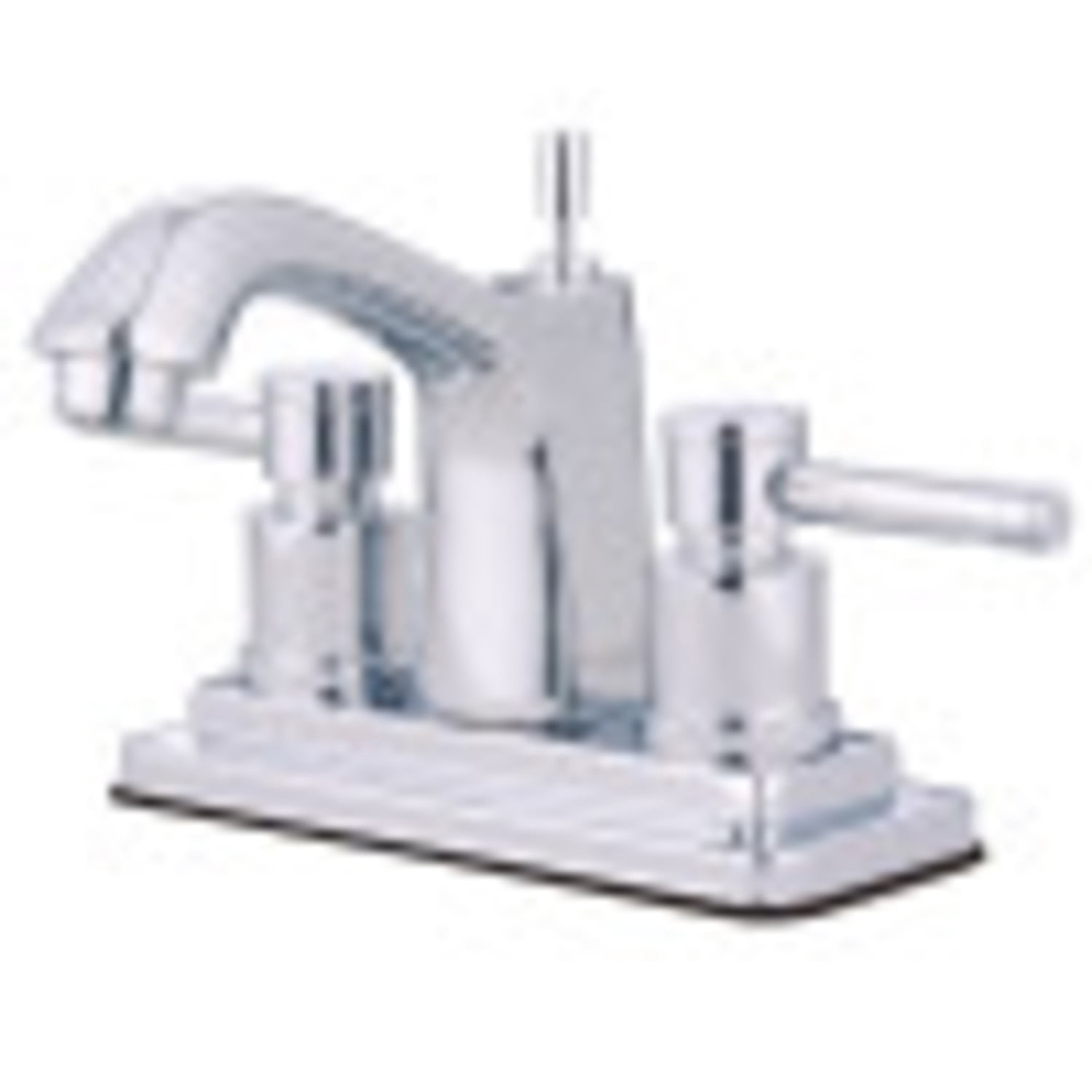 Kingston Brass Concord Two Handle 4" Centerset Lavatory Faucet with Brass Pop-up