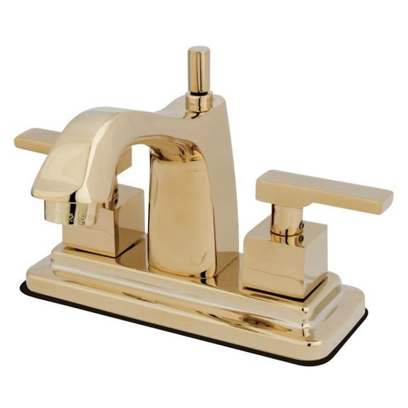 Kingston Brass Executive Two Handle 4" Centerset Lavatory Faucet with Brass Pop-up