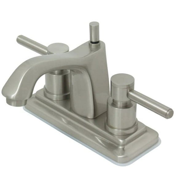 Kingston Brass Concord Two Handle 4" Centerset Lavatory Faucet with Brass Pop-up