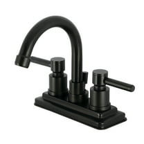 Kingston Brass KS8660DL Concord 4 in. Centerset Bathroom Faucet, Matte Black