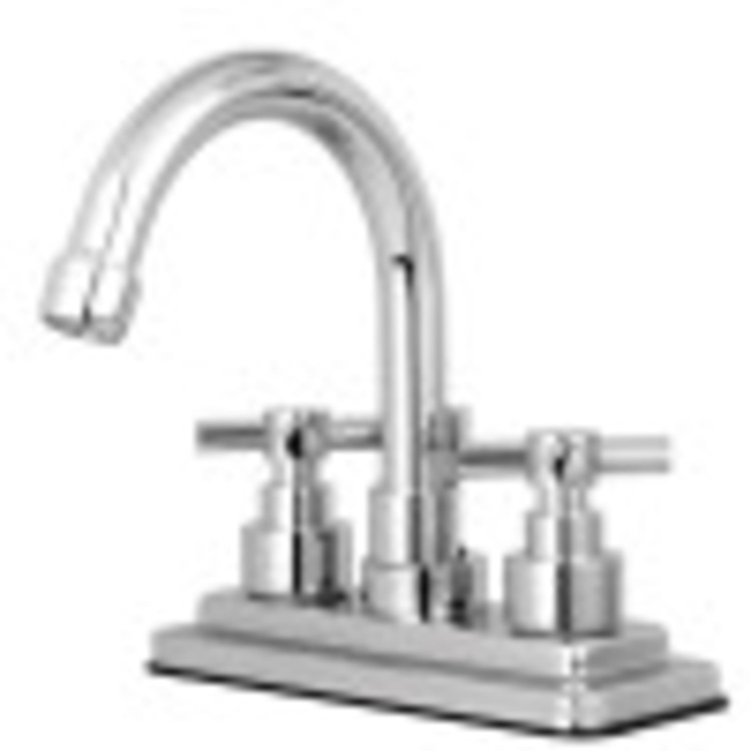 Kingston Brass Elinvar Two Handle 4" Centerset Lavatory Faucet with Brass Pop-up