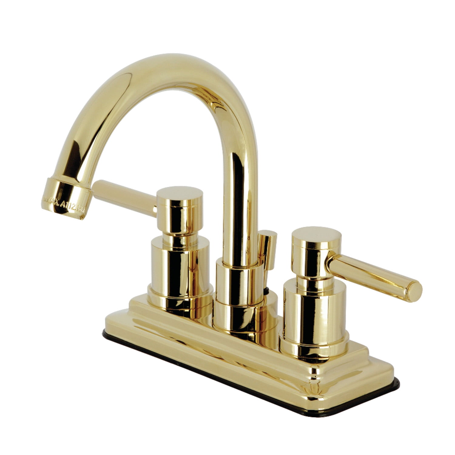 Kingston Brass KS8662DL Concord 4 in. Centerset Bathroom Faucet, Polished Brass