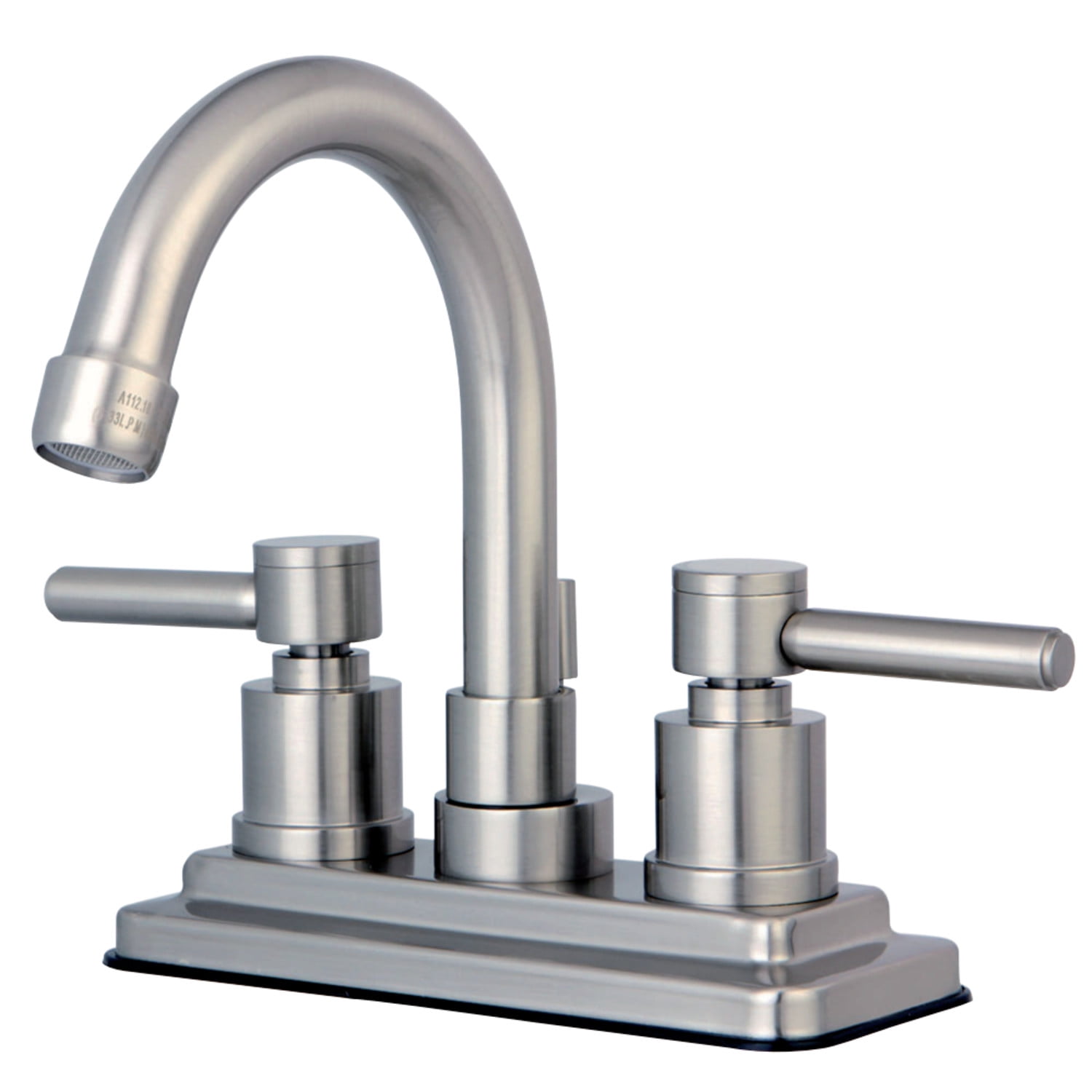 Kingston Brass KS8668DL Concord 4 in. Centerset Bathroom Faucet, Brushed Nickel