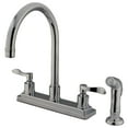 thumbnail image 1 of Kingston Brass KS8791DFL 8-Inch Centerset Kitchen Faucet, Polished Chrome, 1 of 2