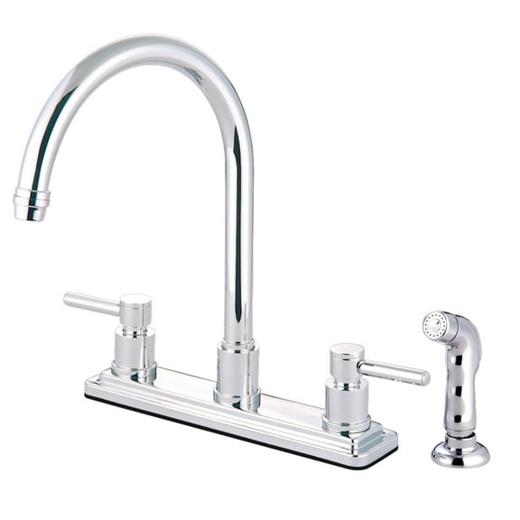 Kingston Brass KS8791DL Concord 8-Inch Centerset Kitchen Faucet, Polished Chrome