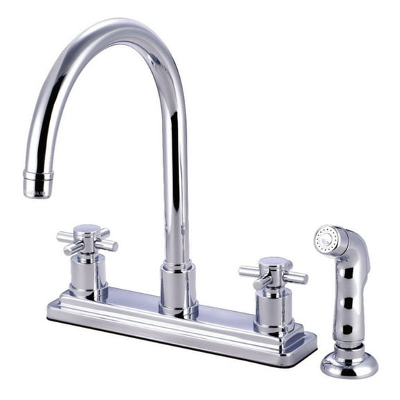 Kingston Brass KS8791DX Concord Centerset Kitchen Faucet, Polished Chrome