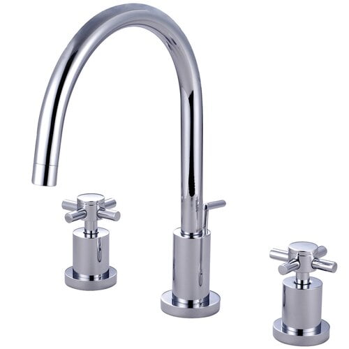 Kingston Brass KS8921DX Concord Two Handle Widespread Lavatory Faucet with Brass Pop-Up