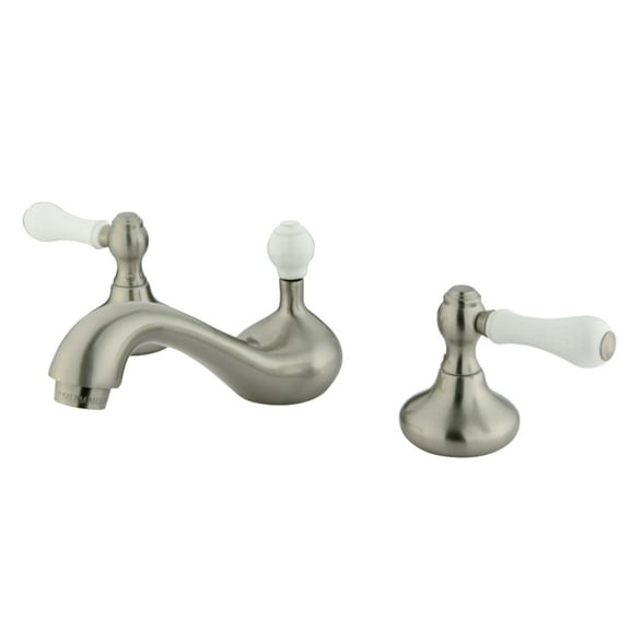 Kingston Brass KS948PL 8 to 16 in. Widespread Bathroom Faucet, Brushed Nickel