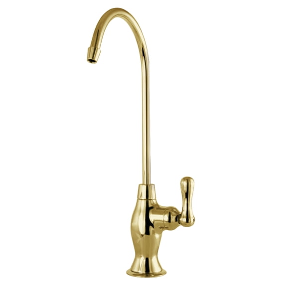 Kingston Brass KSAG3192AL Restoration Single-Handle 1-Hole Deck Mount Water Filtration Faucet in Polished Brass
