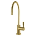 thumbnail image 1 of Kingston Brass KSAG8197DL Concord Single-Handle 1-Hole Deck Mount Water Filtration Faucet in Brushed Brass, 1 of 4
