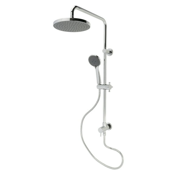 Kingston Brass KSG2391D Concord Wall Mount Rain Drop Shower System with Hand Shower in Polished Chrome