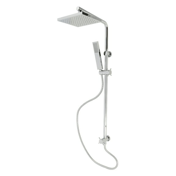 Kingston Brass KSG2621D Claremont Wall Mount Rain Drop Shower System with Hand Shower in Polished Chrome