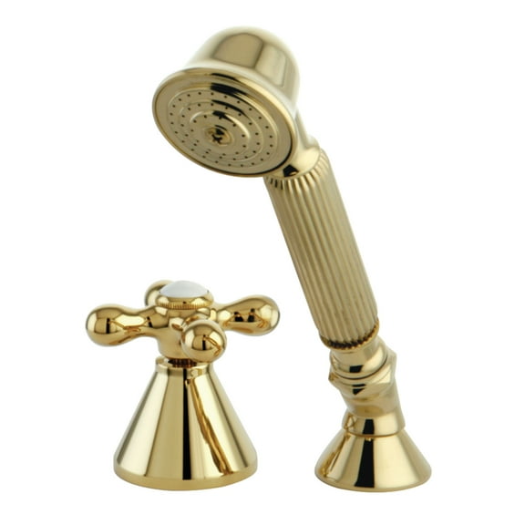 Kingston Brass KSK2362AXTR Transfer Valve Set For Roman Tub Filler, Polished Brass